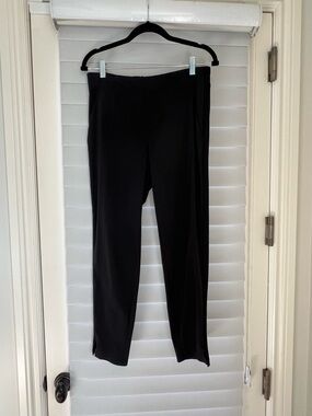Athleta Black Straight-Leg Pull-On Pants